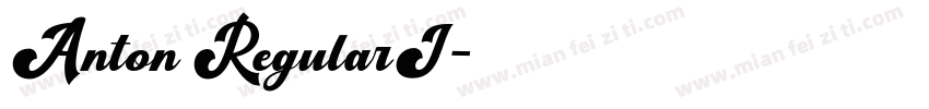 Anton RegularI字体转换